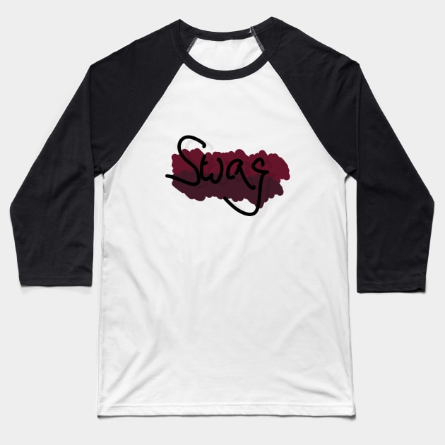 Swag Baseball T-Shirt by Heartfeltarts